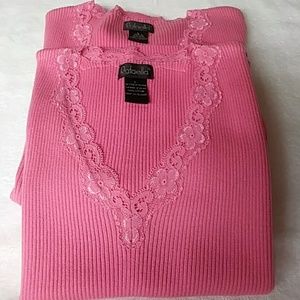 Rafaella 2Pc. Pink Sweater Set